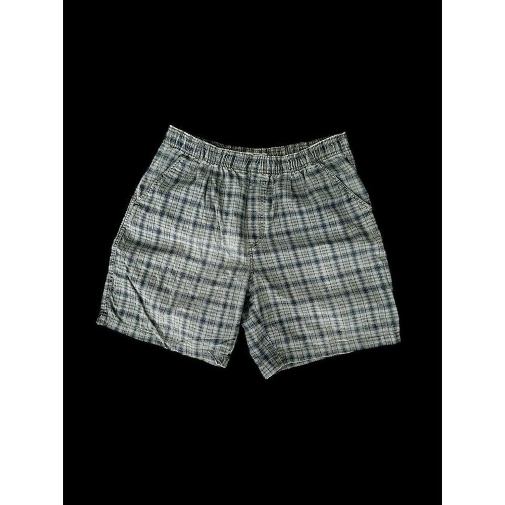 Vintage OP Plaid Shorts Mens Medium Sz Large Cotton 90s Surf Beach Rare